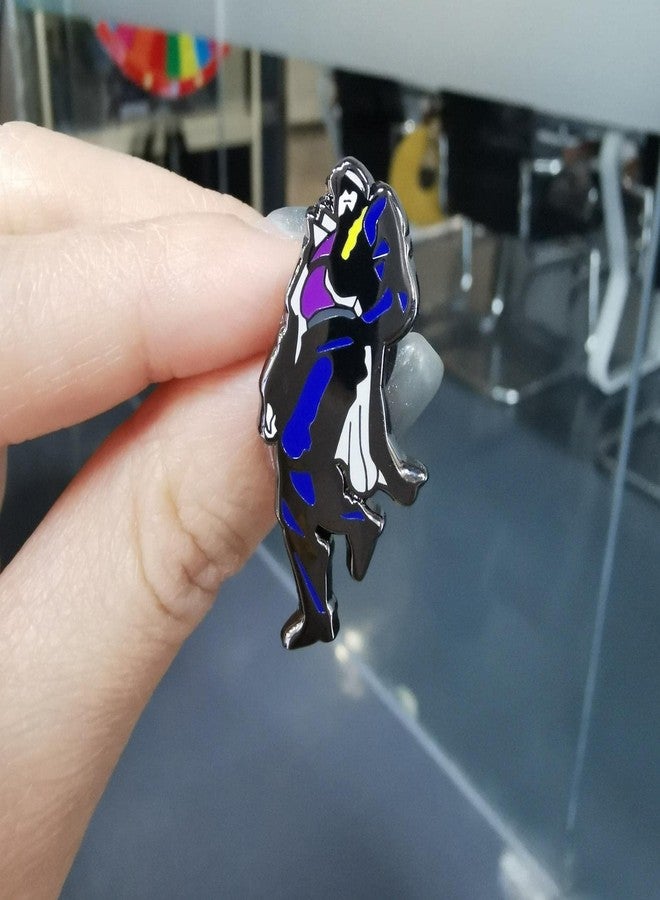 Untitled Bold Walk Enamel Pin, Cartoon Style Character Lapel Pin, Metal Badge for Bags & Jackets - Image 2