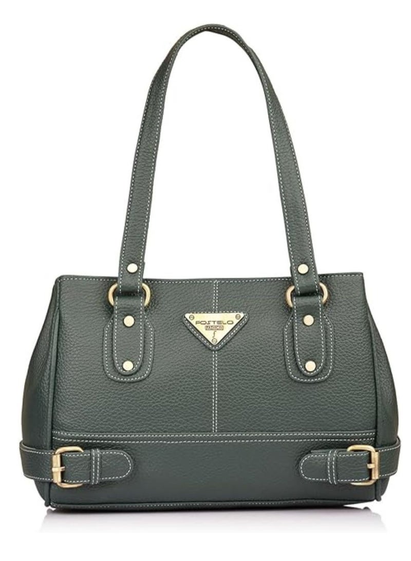 Fostelo Handbag For Women And Girls | Ladies Purse Faux Leather Satchel Bag | Woman Gifts | Wedding Gifts For Women | Women 3 Compartments Bag | Travel Purse Hobo Bag | 5 Pockets Shoulder Bag  - Image 1