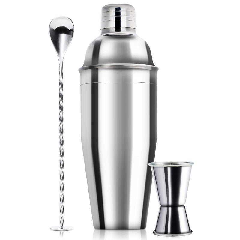 WPHUAW 24oz Cocktail Shaker Bar Set-Professional Margarita Mixer Drink Shaker Professional Stainless Steel Bar Tools Built-in Bartender Strainer for Martini Kit - Image 1