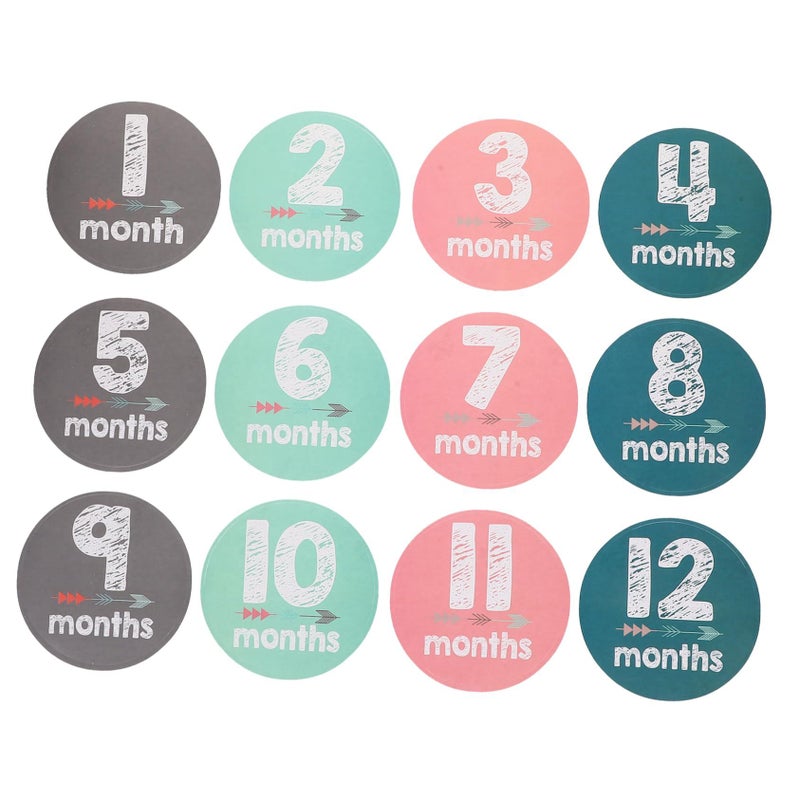 Toyvian Baby Girl Milestone Stickers Month Growth Tracking Signs - Image 2
