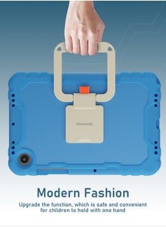 Moxedo Moxedo Rugged Protective EVA Foam Silicone Kids Case Cover, Shockproof Foldable 360 Rotatable Stand Handle Grip with Pencil Holder Compatible for Samsung Galaxy Tab A8 Case 10.5-inch (Sky Blue)  - Image 4