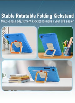Moxedo Moxedo Rugged Protective EVA Foam Silicone Kids Case Cover, Shockproof Foldable 360 Rotatable Stand Handle Grip with Pencil Holder Compatible for Samsung Galaxy Tab A8 Case 10.5-inch (Sky Blue)  - Image 5