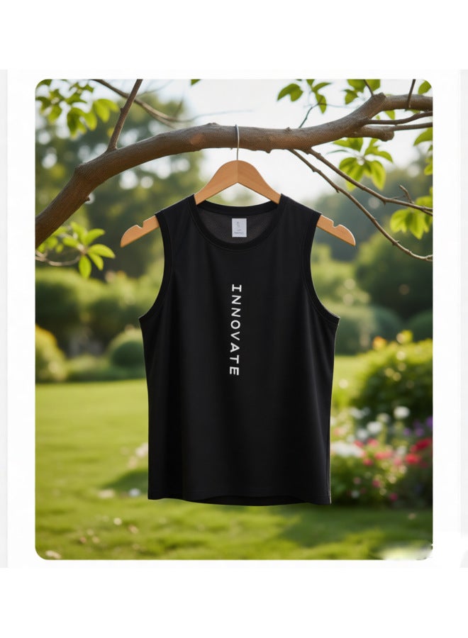 Quick-dry Fitness Swimwear Breathable Running Sports Vest Men's Sleeveless Tank Top Loose Clothing Sports Vest