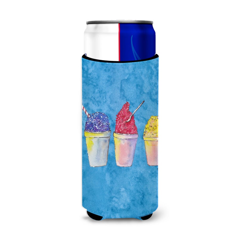 Caroline's Treasures Snowballs and Snowcones Ultra Beverage Insulators for slim cans 8780MUK 