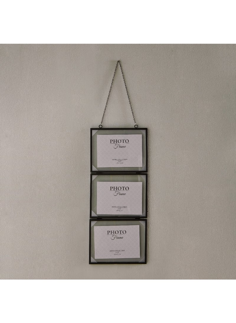 Home Box Elbe 3-Piece 5x7-inch Metal Hanging Photo Frame Set 23 x 1.1 x 56 cm  - Image 1