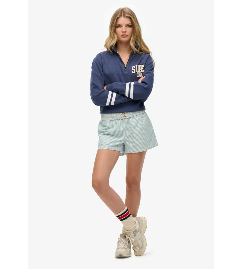 سوبر دراي Organic Cotton Stripe Elasticated Shorts