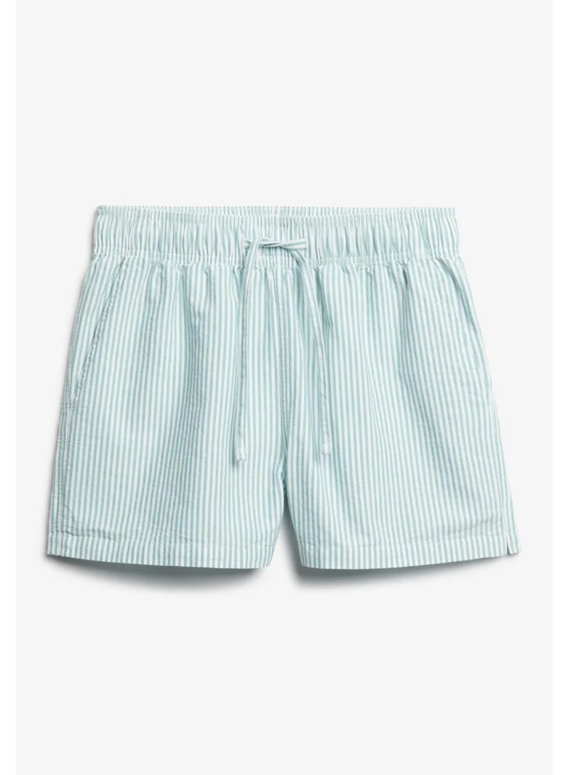 Superdry Organic Cotton Stripe Elasticated Shorts