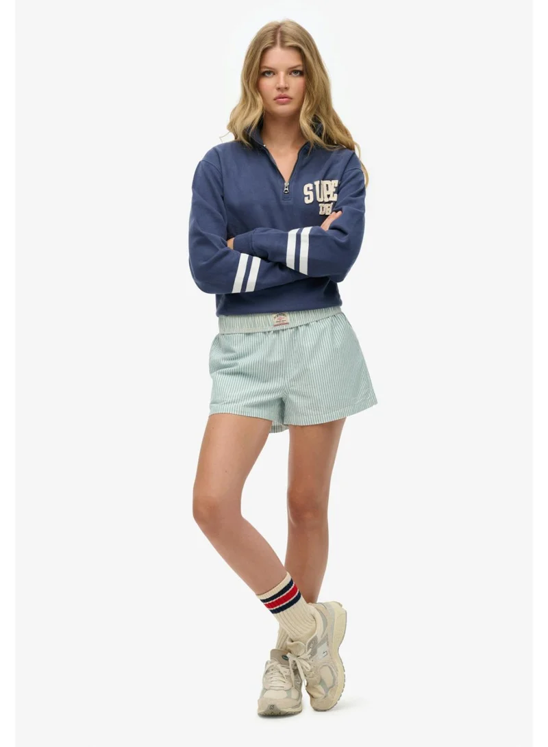 Superdry Organic Cotton Stripe Elasticated Shorts