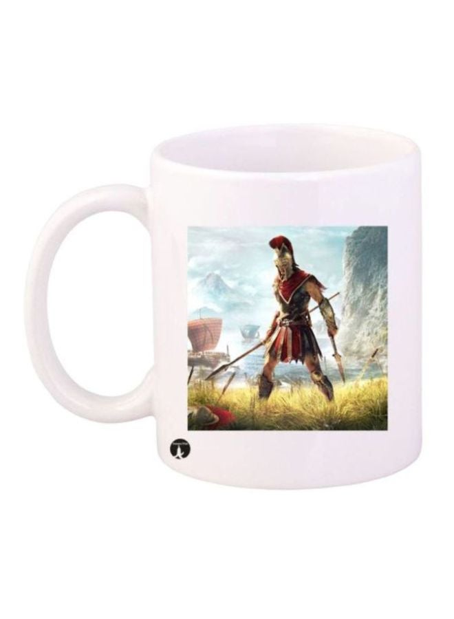 RYN Assassin's Creed Character Printed Coffee Mug White/Red/Yellow