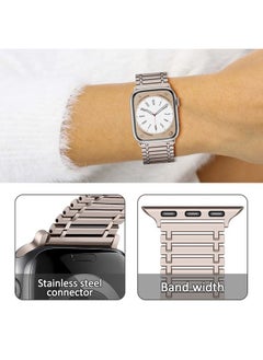 ALMNVO For Apple Watch Band 49mm 46mm 42mm 45mm 41mm 44mm 40mm 38mm, iWatch Bands Magnetic Metal Strap Women Men Stainless Steel Bracelet Wristband for Apple Watch Ultra/2 Band Series 10 9 8 7 SE 6 5 4 3 2  - Image 3