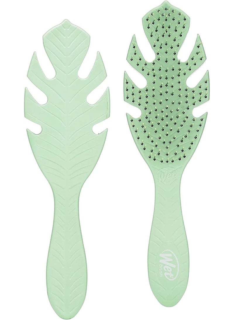 فرشاة فك تشابك الشعر من جو جرين، باللون الأخضر - Image 3