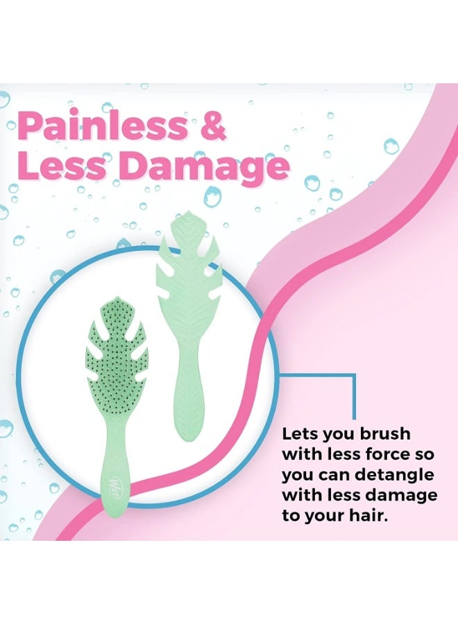 فرشاة فك تشابك الشعر من جو جرين، باللون الأخضر - Image 5