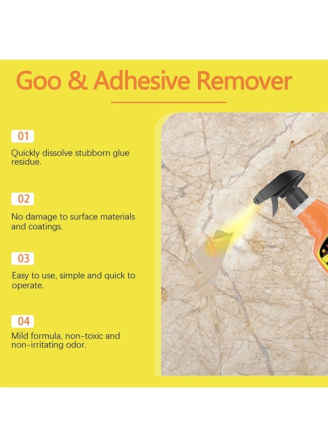 Jakehoe Goo & Adhesive Remover, Glue Remover Spray, Adhesive Remover For Cars, Glue Removal Liquid Tape Remover Sticker Lifter, Safe Adhesive Remover Multifunctional Glue Remover For Car Interiors Removes Residue Labels Decals, 120ML - Image 3