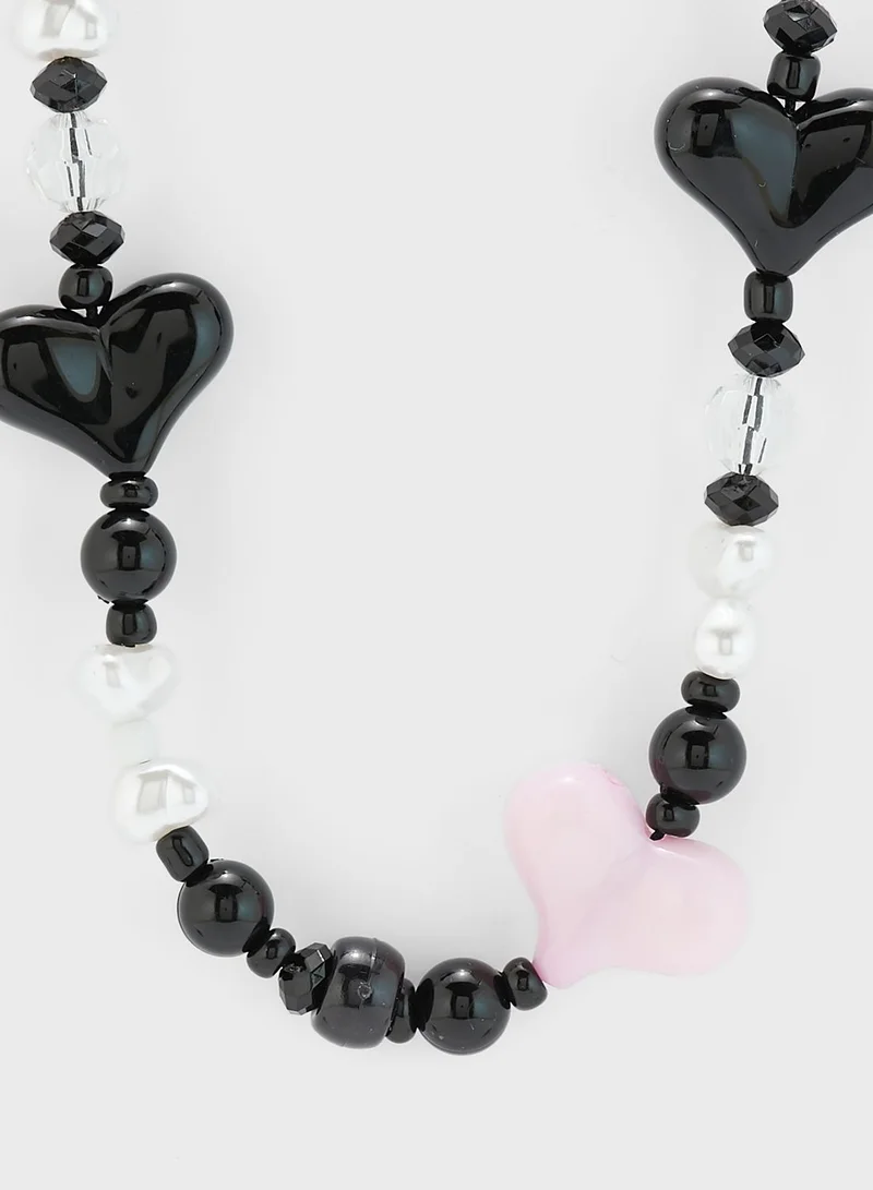 PIECES Beaded Necklace