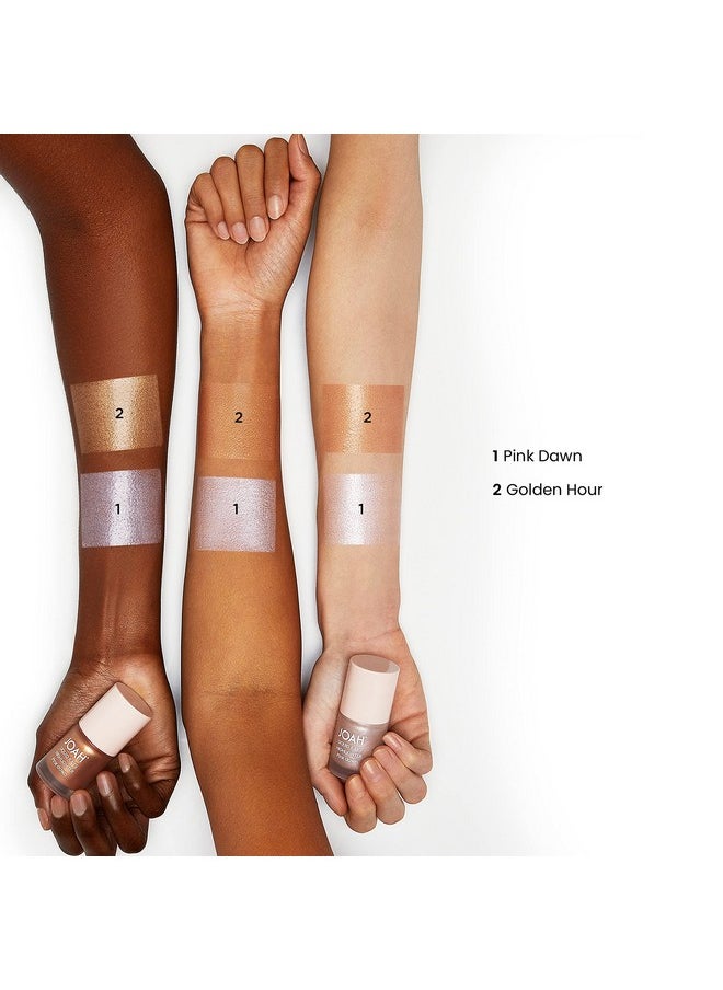 JOAH - Liquid Rays Highlighter, Highlight Stick For Face Contour & Shimmer, Glow Illuminator, Korean Makeup, Buildable, Long Lasting, Cruelty Free Formula, Easy Applicator, Golden Hour - Image 1