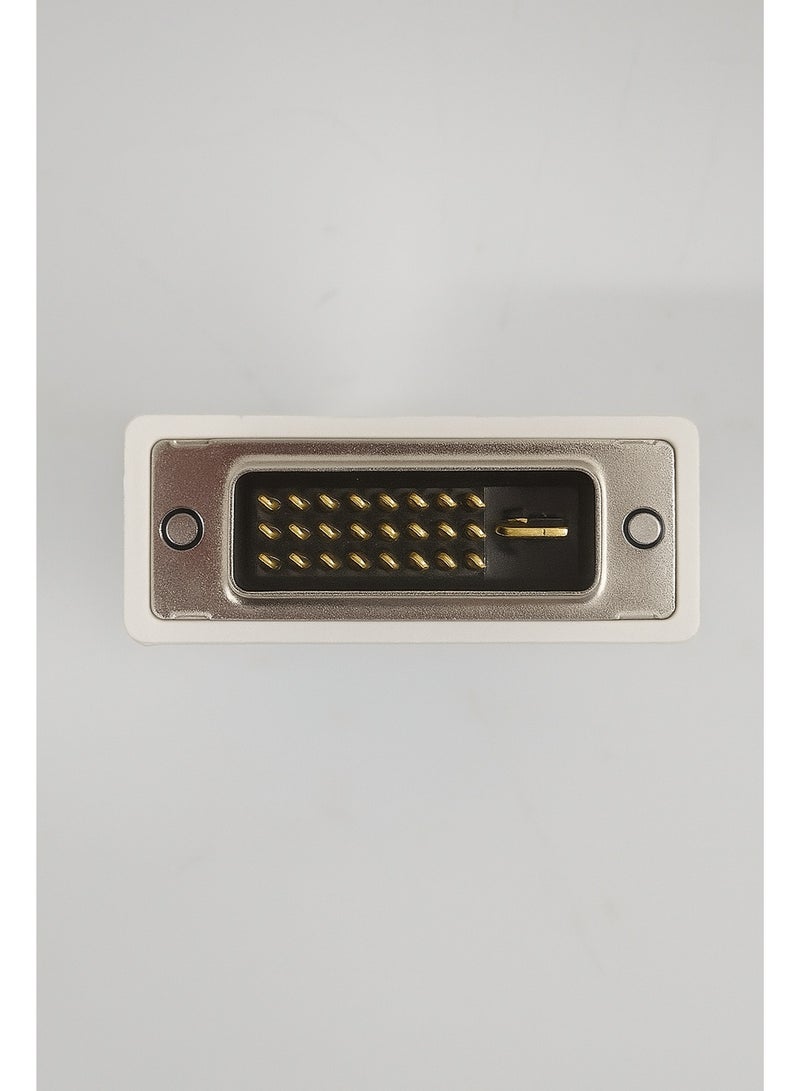 DVI 24-Pin Male to VGA 15-Pin Female Converter Adapter (White) Display Adapter for Monitor, Projector & PC - Image 2