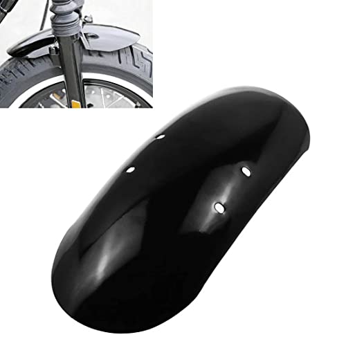 NATGIC Gloss Black Motorcycle Metal Iron Short 13 5/8" Front Fender Mudguard for Har*ley David-son Forty-Eight XL1200X 2010-2017 (Pack of 1) - Image 1