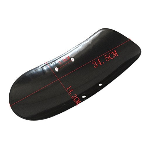 NATGIC Gloss Black Motorcycle Metal Iron Short 13 5/8" Front Fender Mudguard for Har*ley David-son Forty-Eight XL1200X 2010-2017 (Pack of 1) - Image 3