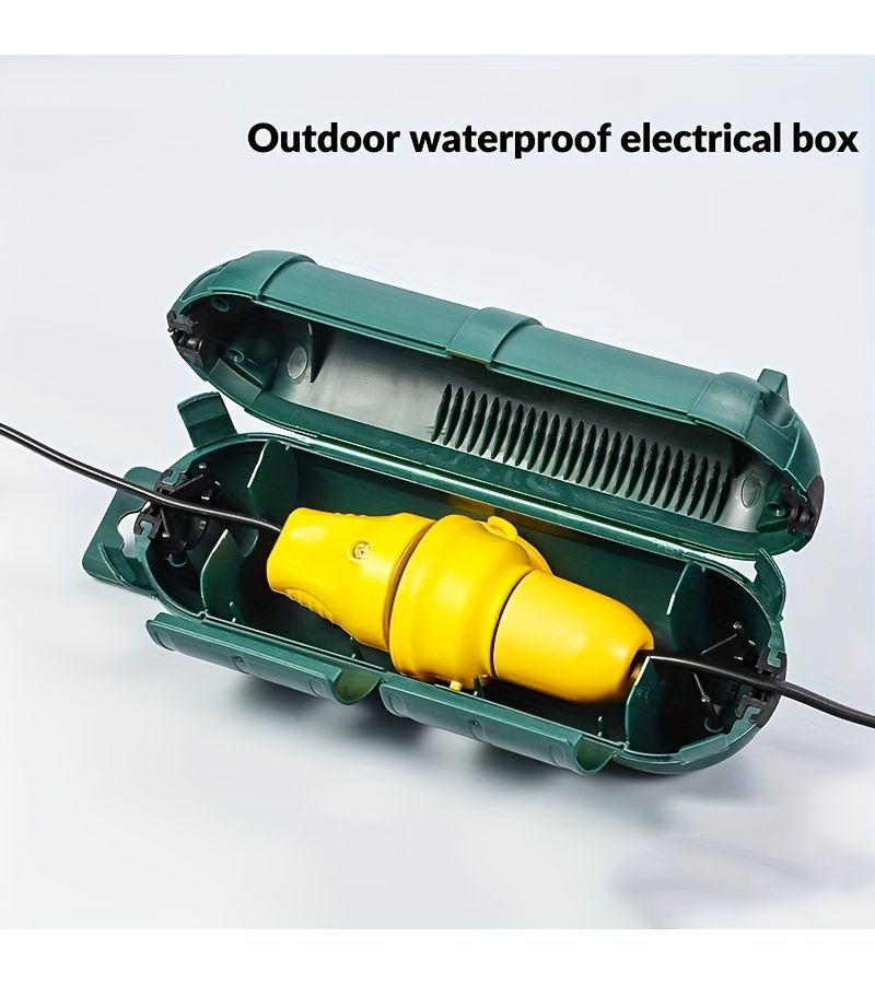 Yellow Outdoor Electrical Waterproof Box - Image 1