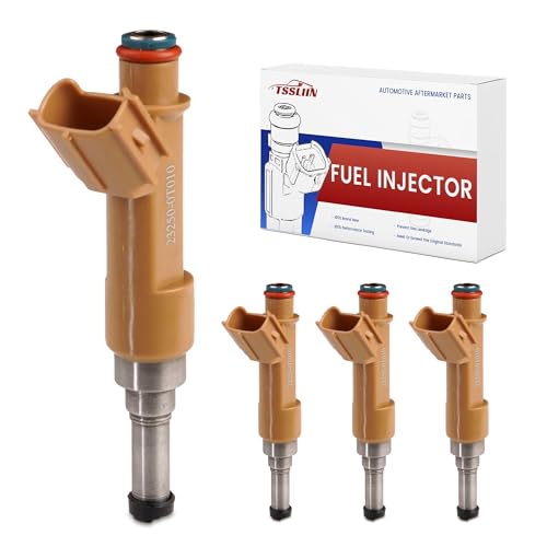 TSSLIIN Fuel Injectors Fit For/Toyota Corolla 2009-2015 1.8L, XRS Sedan 2.4L 2009-2013, Matrix Base Wagon 1.8L 2009-2012, High Performance Inyectores OE 23250-0T010 23250-0T020 (4Pcs) - Image 1