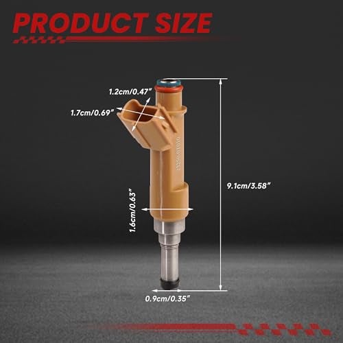 TSSLIIN Fuel Injectors Fit For/Toyota Corolla 2009-2015 1.8L, XRS Sedan 2.4L 2009-2013, Matrix Base Wagon 1.8L 2009-2012, High Performance Inyectores OE 23250-0T010 23250-0T020 (4Pcs) - Image 4