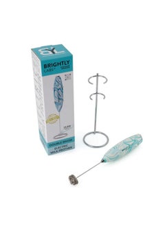 BRIGHTLY LABS Titanium Motor-Milk Frother for Coffee is a Handheld Electric Whisk that doubles as a Milk Foamer, Mini Mixer, and Coffee Blender Ideal for preparing Frappes, Lattes, Matcha, and more, with Stand.  - Image 3
