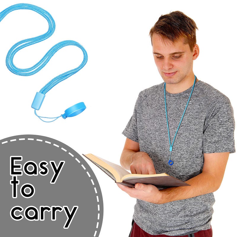 Shappy 14 Anti-Lost Necklace Lanyard Include 2 Neck Lanyard Strap with 12 Pieces Anti-Lost Silicone Rubber Ring Pen Silicone Lanyard Holder - Image 5