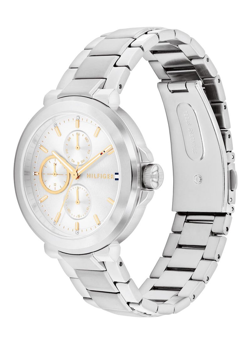 TOMMY HILFIGER TOMMY HILFIGER ROUND ANALOG WOMEN'S SILVER CASE WATCH - 1782753  - Image 1