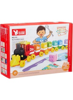 wange 414 Dubie Music Train / 25 Pieces +6 Cards / Ages +3  - Image 1