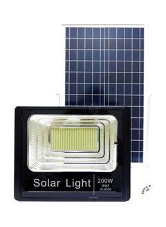 Dreamzon Single Head Solar LED Flood Light With Remote Control Black 295x365mm  - Image 1