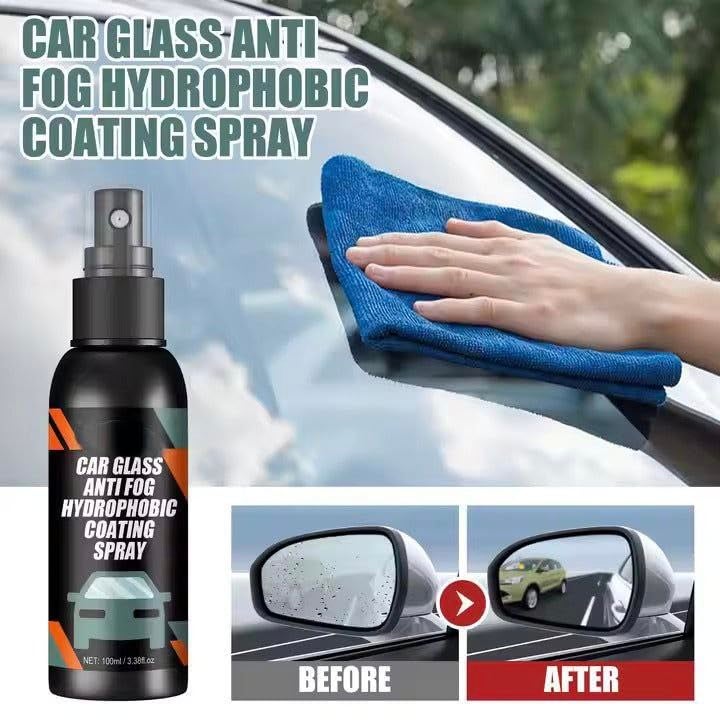 VISIONEX Car Glass Anti Fog Hydrophobic Coating Spray |Rainproof, Streak-Free Automotive Cleaner | Multipurpose Windshield Cleaning Liquid 4 - Image 2