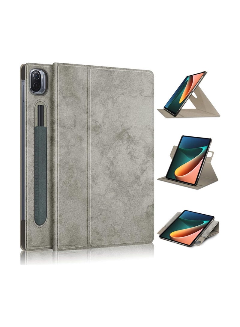عام حافظة بديلة لـ Xiaomi Mi Pad 5 و Mi Pad 5 Pro، حافظة لوحي من جلد البولي يوريثان مع حامل قلم بحزام مرن، ووظيفة السكون والاستيقاظ التلقائي، حافظة واقية لـ Xiaomi Mi Pad 5 Pro - Image 1