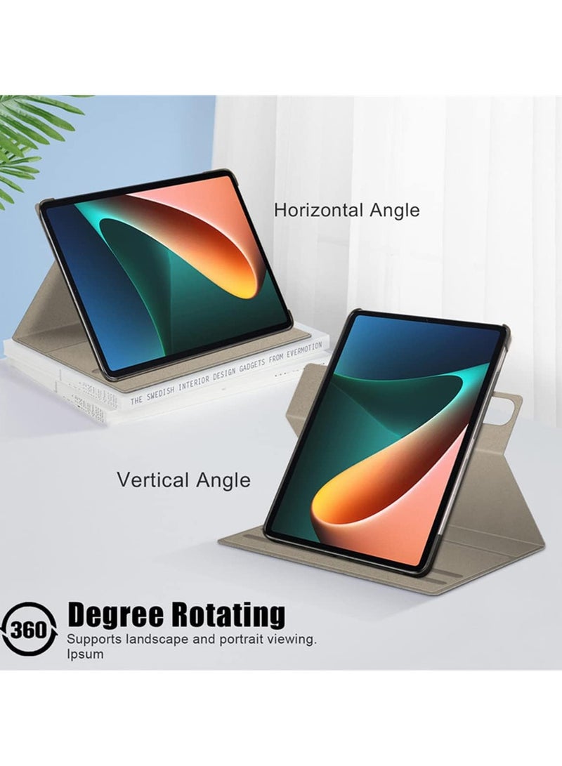 عام حافظة بديلة لـ Xiaomi Mi Pad 5 و Mi Pad 5 Pro، حافظة لوحي من جلد البولي يوريثان مع حامل قلم بحزام مرن، ووظيفة السكون والاستيقاظ التلقائي، حافظة واقية لـ Xiaomi Mi Pad 5 Pro - Image 3