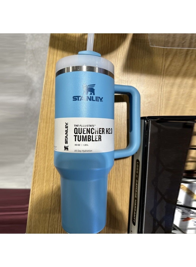 Stanley Quencher H2.0 FlowState Stainless Steel Vacuum Insulated Tumbler with Lid and Straw for Water, Iced Tea or Coffee, Smoothie and More 40oz/1200ml