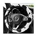 Gasedin Cow Print Car Accessories Set Soft Fluffy Plush Cute Cow Steering Wheel Cover Handbrake Cover Warm Furry Cow Print Armrest Mat Shift Gear Cover Car Accessories Steering Wheel Cover - Image 2