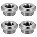 CNRAQR Aluminum 14 NPT Female Weld on Bung Weldable Fitting 4PCS - Image 2