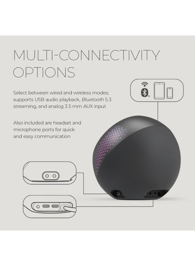 Creative Pebble X Plus 2.1 USB-C Computer Speakers with Subwoofer and Customizable RGB Lighting, Bluetooth 5.3, USB Audio, Up to 15W RMS Power for PC and Mac - Image 2