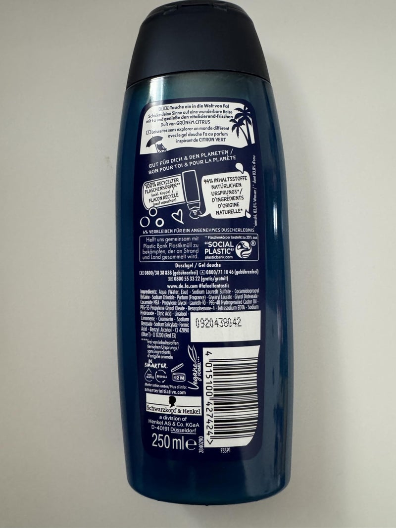 Fa Active Sport Shower Gel 250ml - Image 2