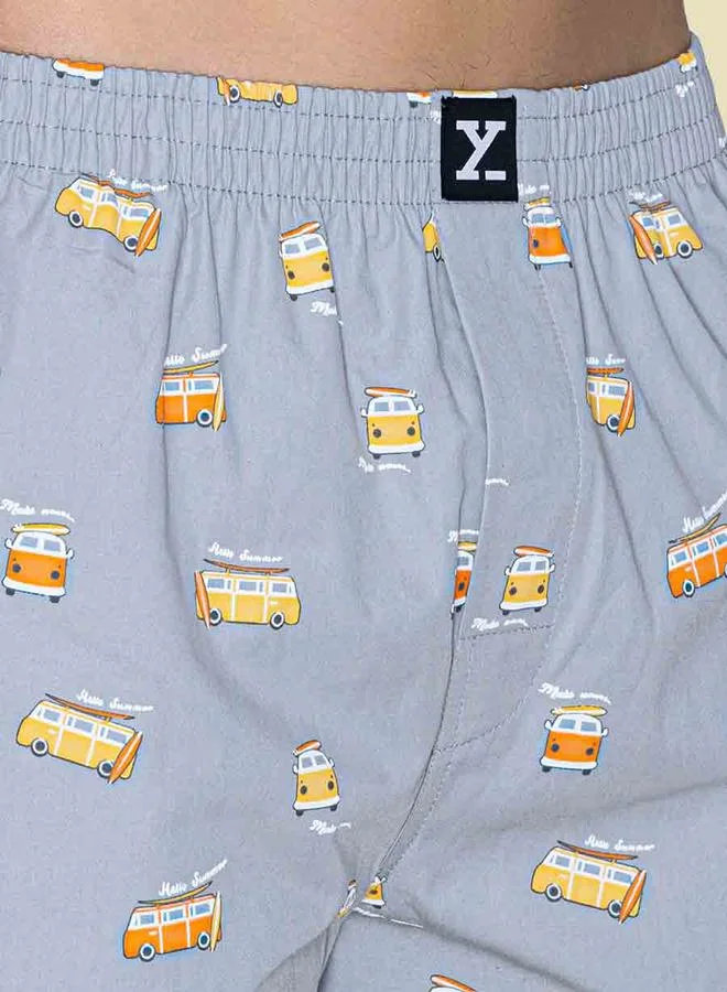 XYXX  Printed Cotton Boxer Shorts with Elasticated Waistband  | Best Price UAE