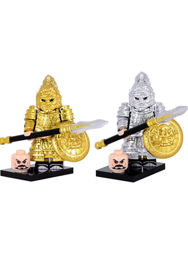 Ancient Chinese Series Soldiers, Shen Ce, Mo Dao, Xuan Jia, 100 Guards, Minifigures, Children's Building Blocks, Toys, Bags  - Image 1