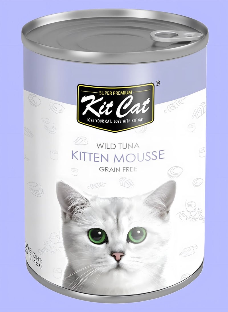 Kit Cat (24 packs) wet cat food with mashed tuna flavor for small and large cats / 400 grams - Image 3