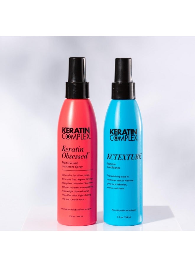 KERATIN COMPLEX - Blow Dry Essential Curl Kit - Keratin Obsessed, 5 Fl Oz + Kctexture Leave-In Conditioner, 5 Fl Oz  - Image 2