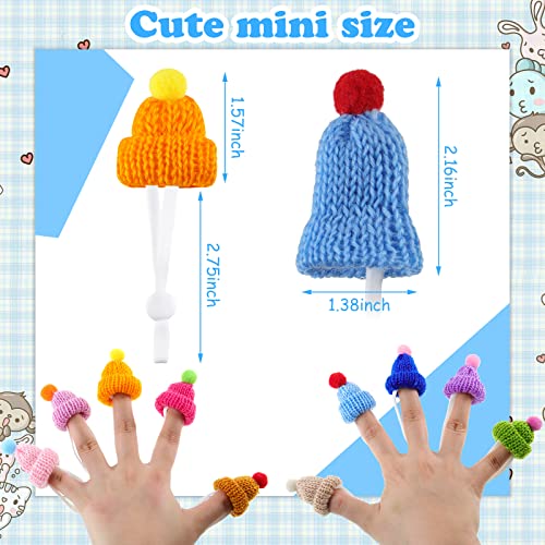 Mtlee 20 Pcs Mini Pet Snake Hat with Adjustable Elastic Chin Strap, Small Reptile Animal Hamster Knitted Hat for Pets Snake Ball Python Lizard Guinea Pig Chameleon Iguanas Accessories Decoration - Image 3
