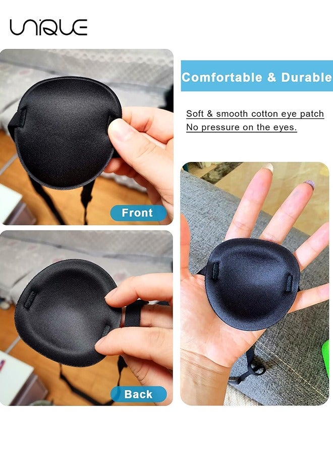 Unique 1 Pcs Eye Mask - 3D Groove Design - Adjustable Eye Mask - Amblyopia Lazy Eye Mask - For Left or Right Eye - Green  - Image 4