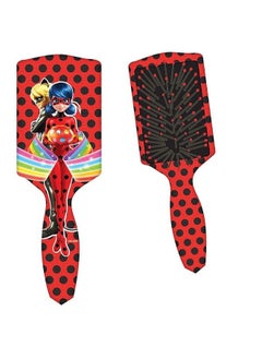 Miraculous Ladybug Paddle Hair Brush Red  - Image 1