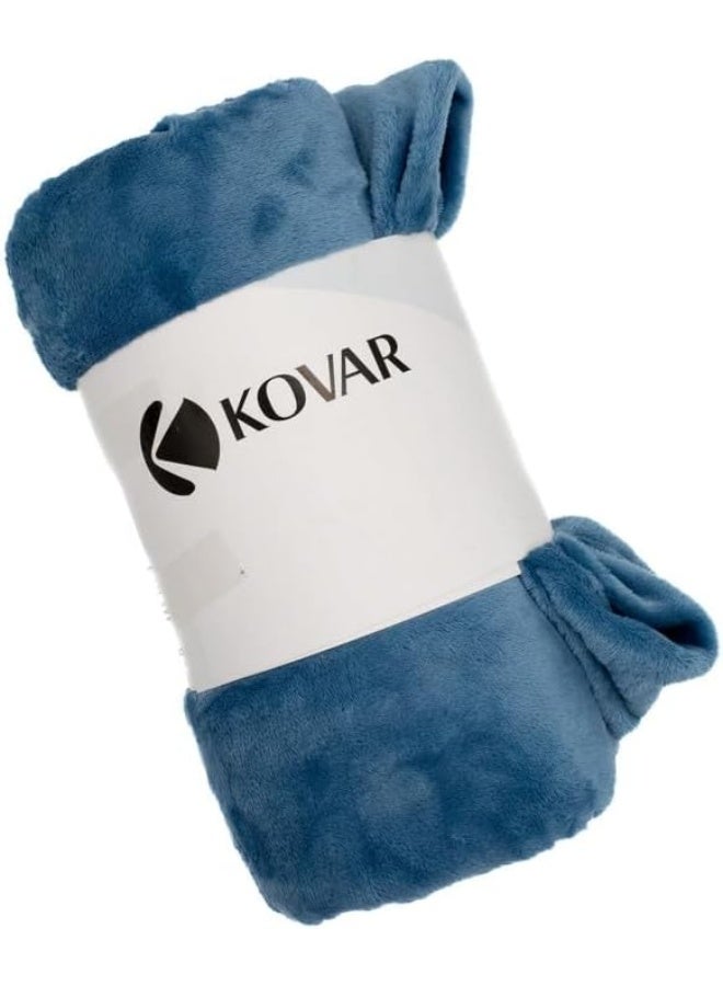 kovar بطانية كوفار كورال فليس المفردة - ناعمة، دافئة، ومريحة - بطانية خفيفة للسرير، الأريكة، أو الكرسي - مثالية للراحة على مدار السنة - Image 1