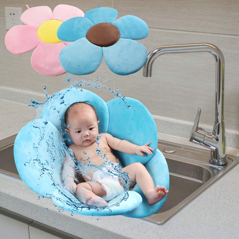 KAKIBLIN Baby Sunflower Bath Mat - Non-Slip Shower Support for  Newborns - Image 1
