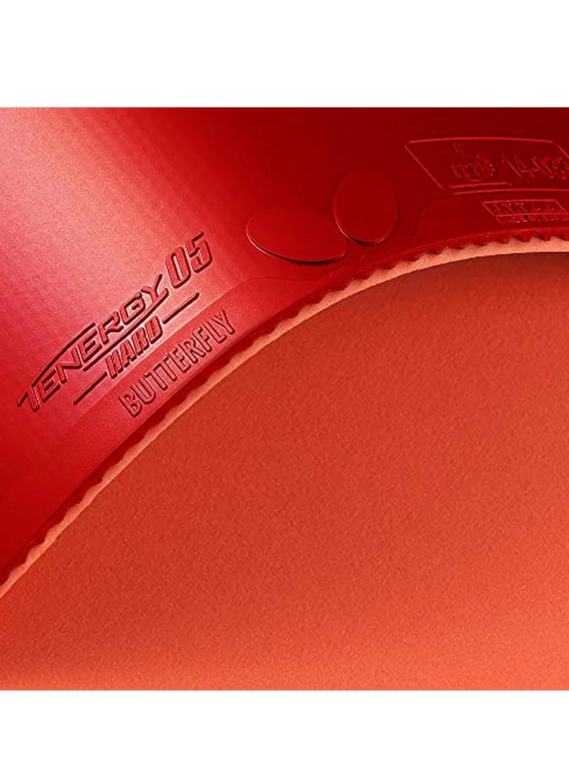 BUTTERFLY Butterfly Tenergy 05 Hard Table Tennis Rubber Red (2.1mm)