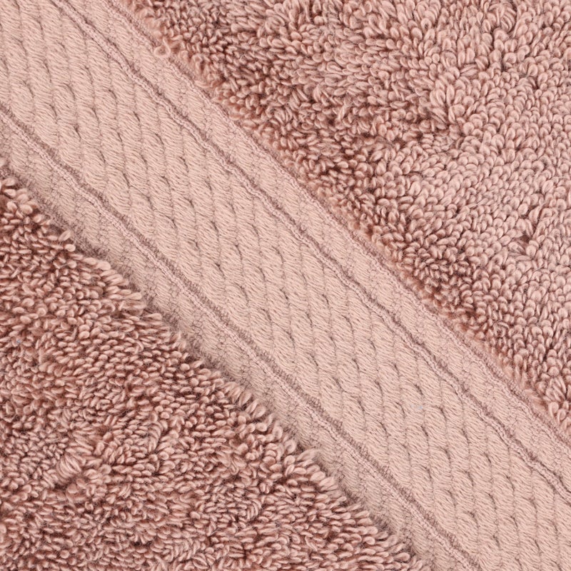 سوبيريور كومة قطنية مصرية متفوقة من منشفة 3 قطع مجموعة 1 حمام 1 اليد 1 منشفة الوجه/مناشف ثقيلة الوزن الثقيل فخم من المناشف الفاخرة السميكة الفخمة الضيف حمام السبا الحمام mauve mauve - Image 5