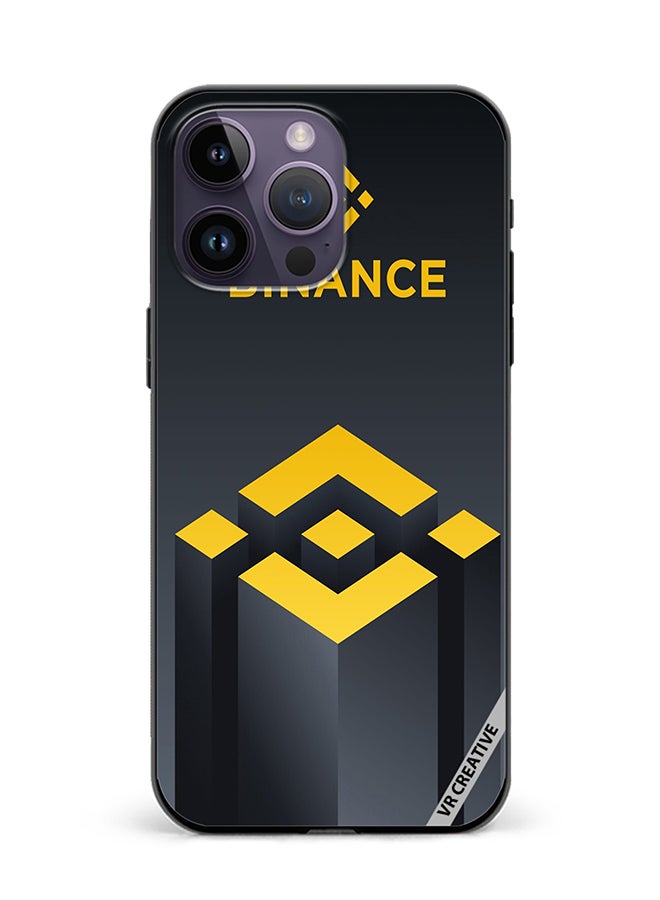 VR CREATIVE Protective Case Cover For Apple iPhone 16 Pro Max Binance Logo Design Multicolour